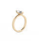 Marquise Solitaire Lab-grown Diamond Ring - 14K Yellow Gold (1 ct.)