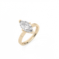 Marquise Solitaire Lab-grown Diamond Ring - 14K Yellow Gold (2 ct.)