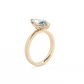 Marquise Solitaire Lab-grown Diamond Ring - 14K Yellow Gold (2 ct.)