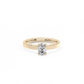 Oval Solitaire Lab-grown Diamond Ring - 14K Yellow Gold (0.5 ct.)