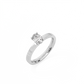 Oval Solitaire Lab-grown Diamond Ring - 14K White Gold (0.5 ct.)