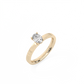 Oval Solitaire Lab-grown Diamond Ring - 14K Yellow Gold (0.5 ct.)