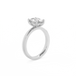 Oval Solitaire Lab-grown Diamond Ring - 14K White Gold (1.5 ct.)