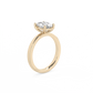 Oval Solitaire Lab-grown Diamond Ring - 14K Yellow Gold (1.5 ct.)