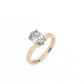 Oval Solitaire Lab-grown Diamond Ring - 14K Yellow Gold (1.5 ct.)