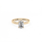 Oval Solitaire Lab-grown Diamond Ring - 14K Yellow Gold (1 ct.)