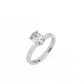 Oval Solitaire Lab-grown Diamond Ring - 14K White Gold (1 ct.)