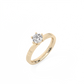 Round Solitaire Lab-grown Diamond Ring - 14K Yellow Gold (0.5 ct.)