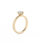 Round Solitaire Lab-grown Diamond Ring - 14K Yellow Gold (0.5 ct.)