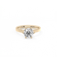 Round Solitaire Lab-grown Diamond Ring - 14K Yellow Gold (1.5 ct.)