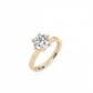 Round Solitaire Lab-grown Diamond Ring - 14K Yellow Gold (1.5 ct.)