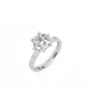Round Solitaire Diamond Ring - 14K White Gold (2 ct.)
