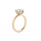 Round Solitaire Lab-grown Diamond Ring - 14K Yellow Gold (2 ct.)