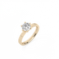 Round Solitaire Lab-grown Diamond Ring - 14K Yellow Gold (1 ct.)