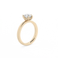Round Solitaire Lab-grown Diamond Ring - 14K Yellow Gold (1 ct.)