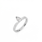 Pear Solitaire Lab-grown Diamond Ring - 14K White Gold (0.5 ct.)