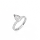 Pear Solitaire Lab-grown Diamond Ring - 14K White Gold (1.5 ct.)