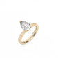 Pear Solitaire Lab-grown Diamond Ring - 14K Yellow Gold (1.5 ct.)