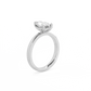 Pear Solitaire Lab-grown Diamond Ring - 14K White Gold (1.5 ct.)