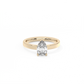 Pear Solitaire Lab-grown Diamond Ring - 14K Yellow Gold (1 ct.)