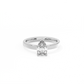 Pear Solitaire Lab-grown Diamond Ring - 14K White Gold (1 ct.)