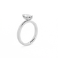 Pear Solitaire Lab-grown Diamond Ring - 14K White Gold (1 ct.)