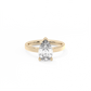 Pear Solitaire Lab-grown Diamond Ring - 14K Yellow Gold (2 ct.)
