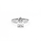 Pear Solitaire Lab-grown Diamond Ring - 14K White Gold (2 ct.)