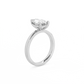 Pear Solitaire Lab-grown Diamond Ring - 14K White Gold (2 ct.)