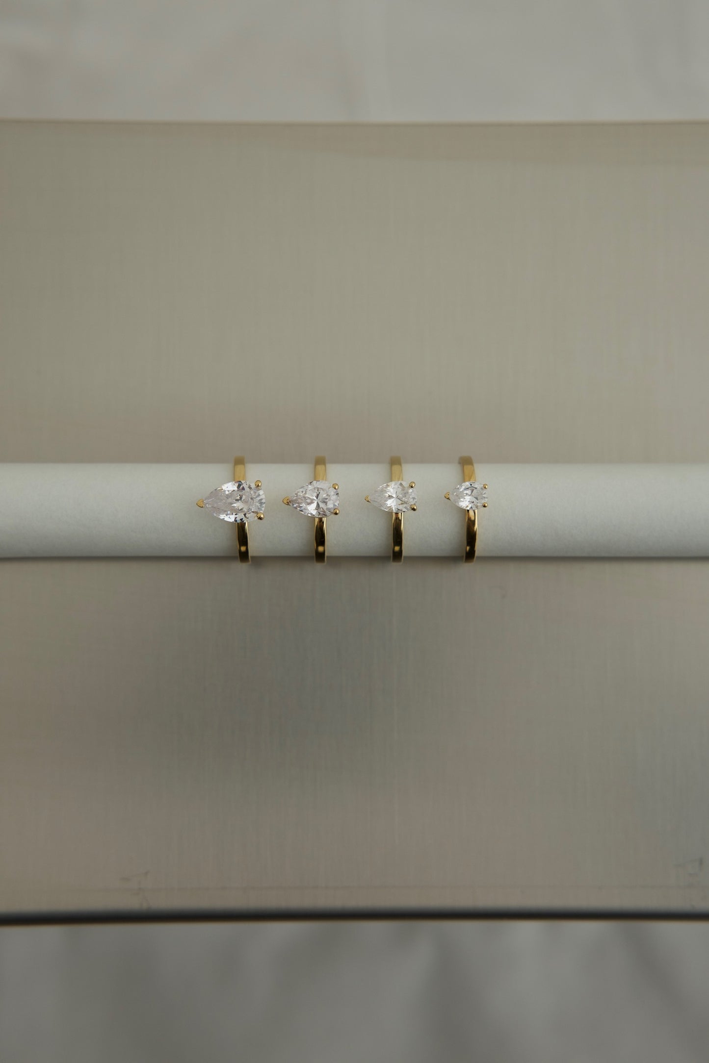 Pear Solitaire Lab-grown Diamond Ring - 14K Yellow Gold (0.5 ct.)