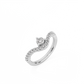 Round Pavé Diamond Ring - 14K White Gold (0.57 ct.)
