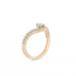Round Pavé Lab-grown Diamond Ring - 14K Yellow Gold (0.57 ct.)