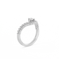 Round Pavé Diamond Ring - 14K White Gold (0.57 ct.)