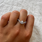 Round Pavé Diamond Ring - 14K White Gold (0.57 ct.)