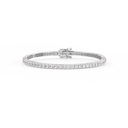 Tennis Lab-grown Diamond Bracelet - 14K White Gold (5 ct.)