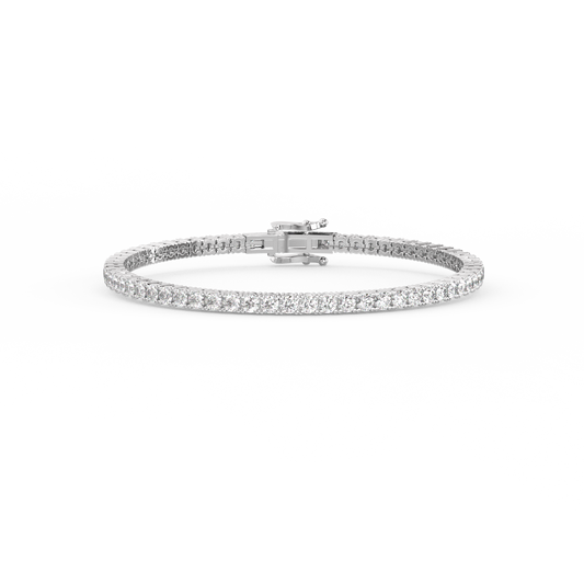 Tennis Lab-grown Diamond Bracelet - 14K White Gold (5 ct.)