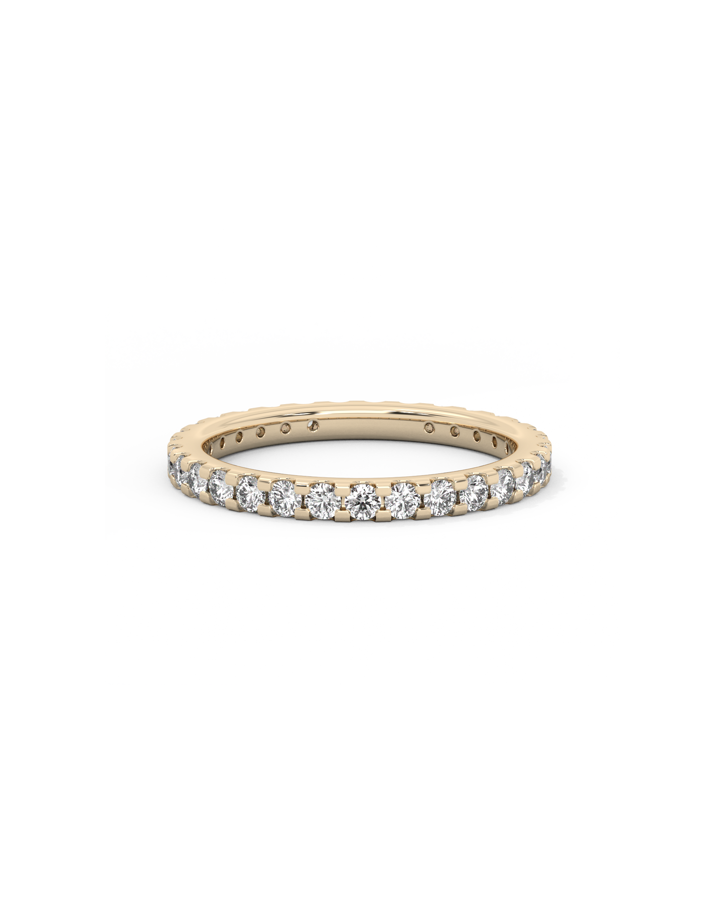 Large Eternity Lab-grown Diamond Ring - 14K Yellow Gold (1 ct.)