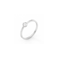 Medium Solitaire Bezel Diamond Ring 14K Gold (0.17 ct.)