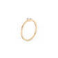 Medium Solitaire Bezel Diamond Ring 14K Gold (0.17 ct.)