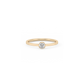 Medium Solitaire Bezel Diamond Ring 14K Gold (0.17 ct.)