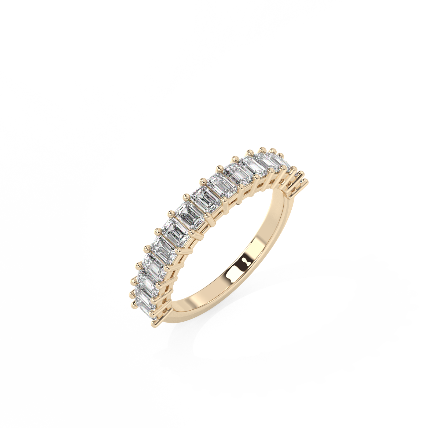 Eternity Emerald Lab-grown Diamond Ring - 14K Yellow Gold (1.01 ct.)