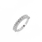 Eternity Emerald Diamond Ring - 14K White Gold (1.01 ct.)