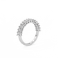 Eternity Emerald Diamond Ring - 14K White Gold (1.01 ct.)