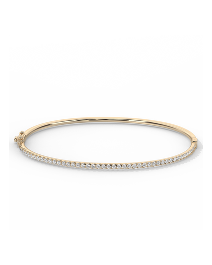 Pavé Diamond Bangle 14K Gold (0.90 ct.)