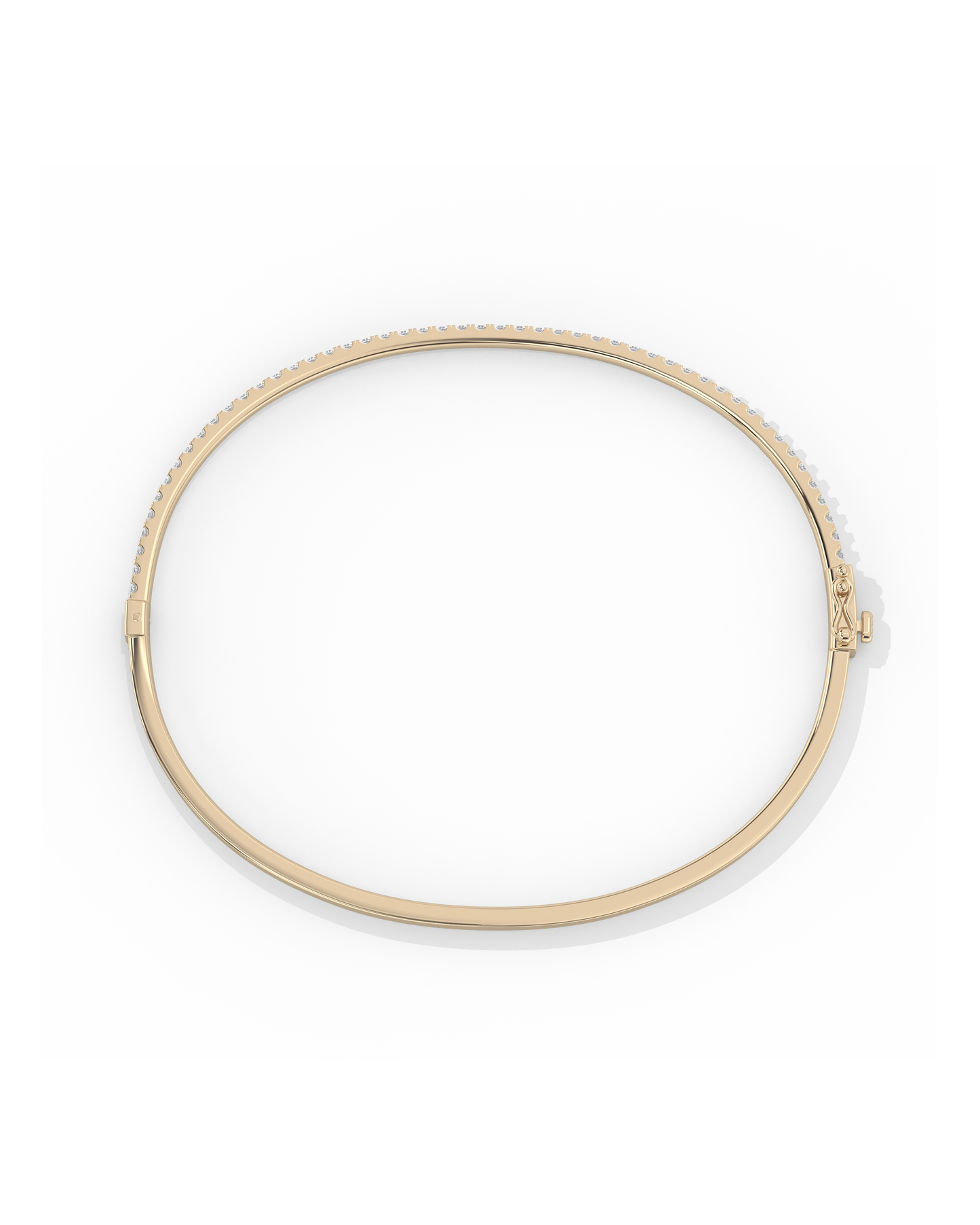 Pavé Diamond Bangle 14K Gold (0.90 ct.)