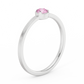 Pink Sapphire Solitaire Bezel Ring Medium (0.17 ct.)