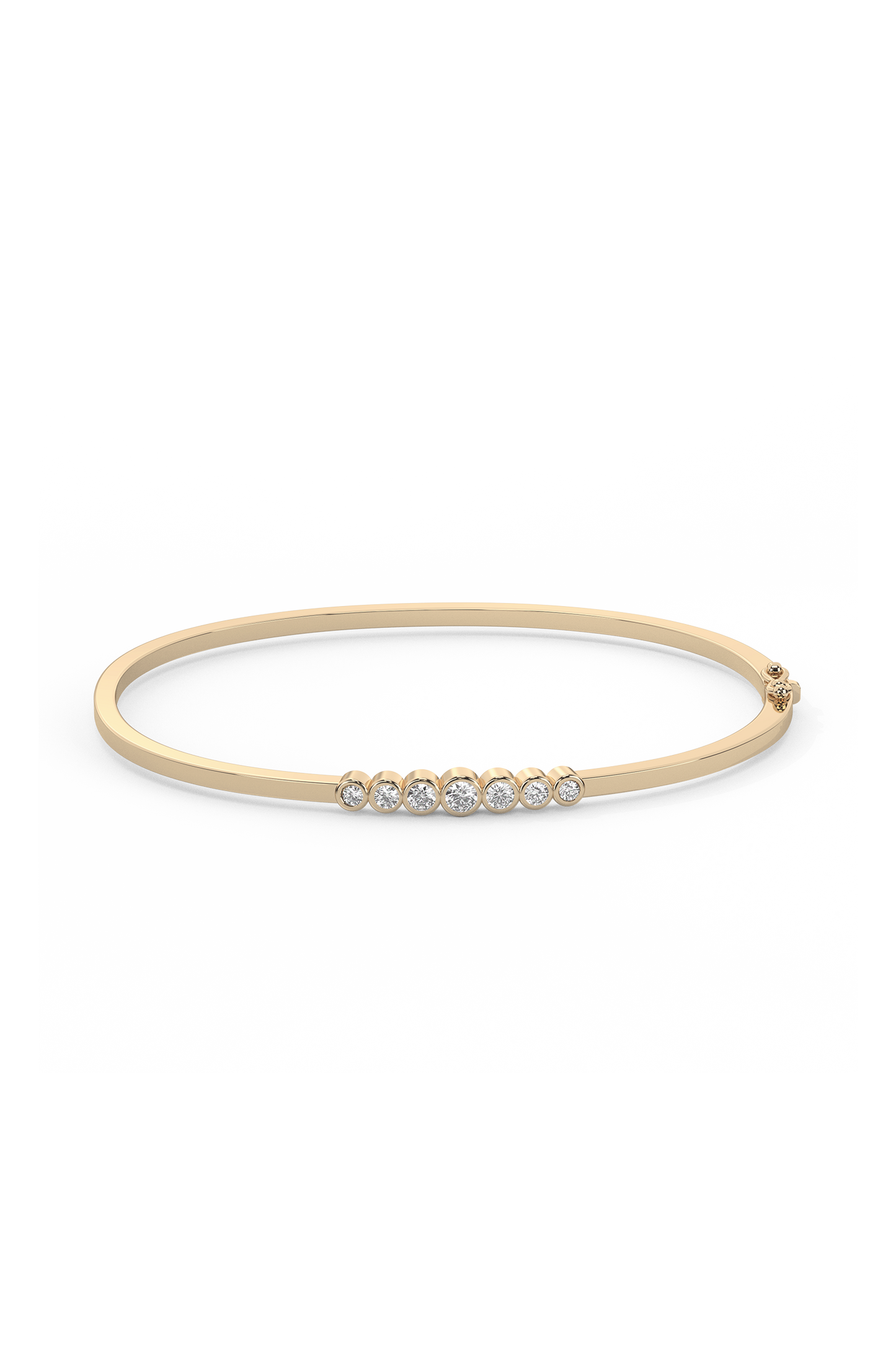 Bezel Diamond Bangle 14K Gold (0.29 ct.)