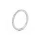 Tiny Half Eternity Lab-grown Diamond Ring - 14K White Gold (0.14 ct.)