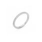 Tiny Half Eternity Lab-grown Diamond Ring - 14K White Gold (0.14 ct.)