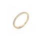 Tiny Half Eternity Lab-grown Diamond Ring - 14K Yellow Gold (0.14 ct.)